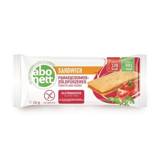 Abonett sandwich paradicsomos-zöldfűszeres 26g