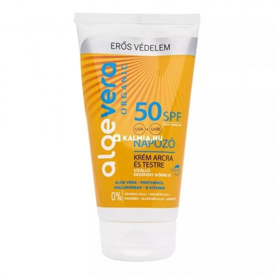 Alveola aloe vera spf50 napozókrém 150ml