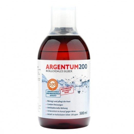 Argentum2000 ezüstkolloid 100ppm 500ml