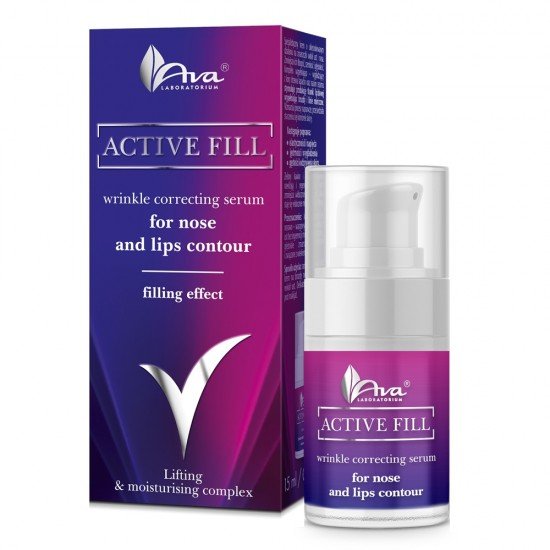 Ava active fill lifting hatású bőrfeszesítő és ráncfeltöltő krém az orr és száj környéki ráncok ellen 15ml