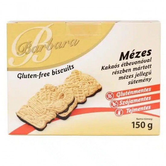 Barbara gluténmentes mézes sütemény étcsokis 150g