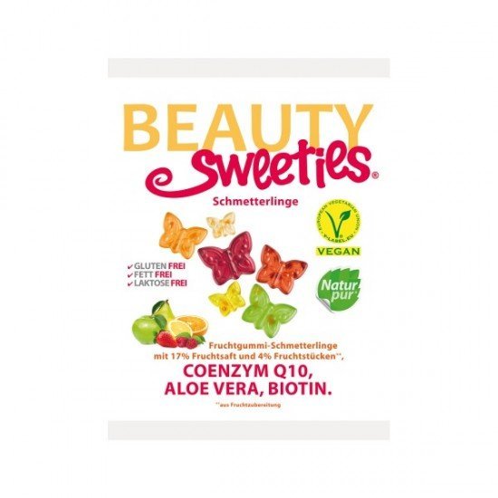 Beauty Sweeties gluténmentes vegán gumicukor pillangók 125g