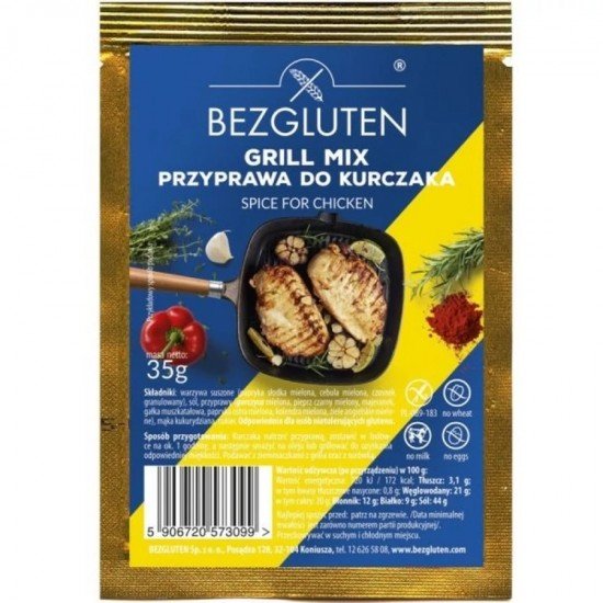 Bezgluten gluténmentes fűszerkeverék csirkéhez 35g