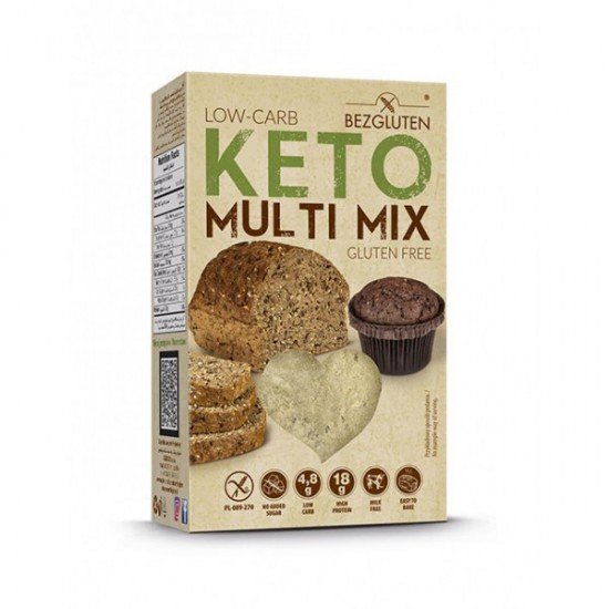 Bezgluten gluténmentes low carb keto multi mix keverék kenyérsütéshez 250g