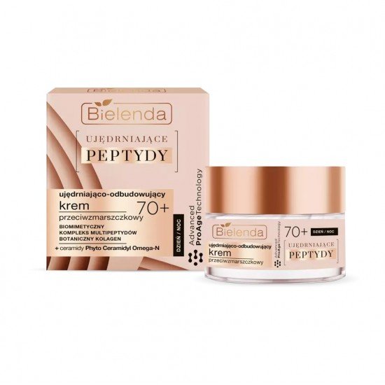 Bielenda Firming Peptides Feszesítő és helyreállító ránctalanító arckrém 70+ nappali/éjszakai 50ml