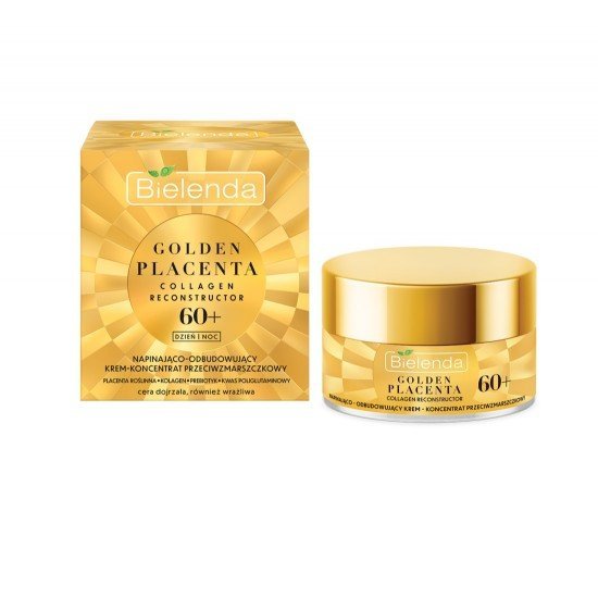 Bielenda Golden Placenta feszesítő és helyreállító ránctalanító krémkoncentrátum 60+ nappali/éjszakai 50ml