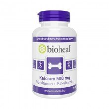 Bioheal kalcium 500mg+d3-vitamin+k2-vitamin tabletta 70db