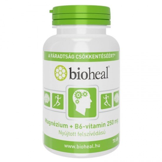 Bioheal magnézium+b6-vitamin tbletta 70db