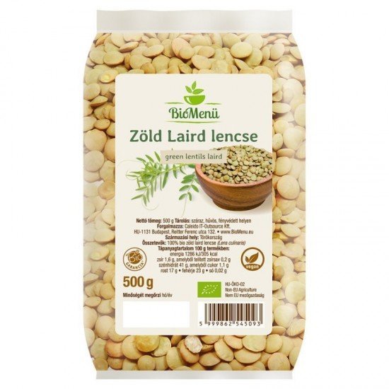 BioMenü BIO ZÖLD LAIRD LENCSE 500g