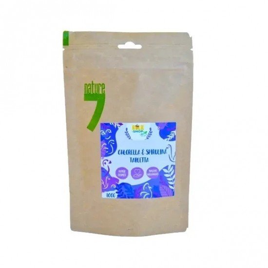 Bulk shop chlorella&spirulina tabletta 100g