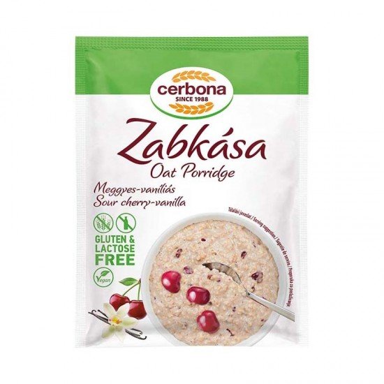 Cerbona zabkása meggy-vanília 50g