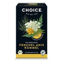 Choice bio gyógynövény tea édeskömény, ánizs és kömény 40g