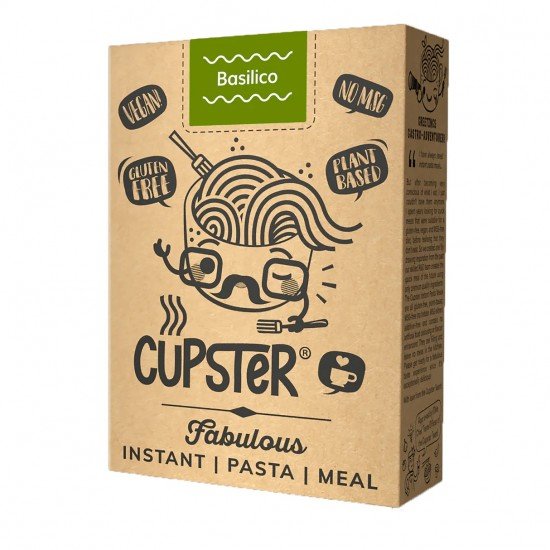 Cupster instant tészta basilico 97g