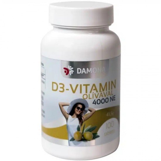 Damona d3-vitamin 4000ne+olíva tabletta 100db