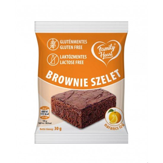 Family heart brownie szelet narancsos 30g