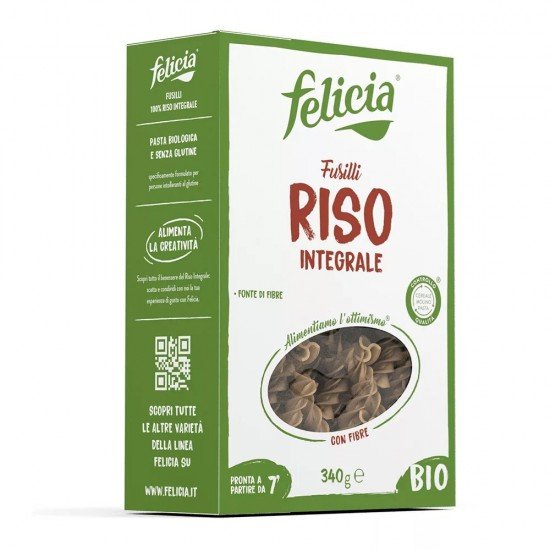 Felicia bio barna rizs fusilli gluténmentes tészta 250g