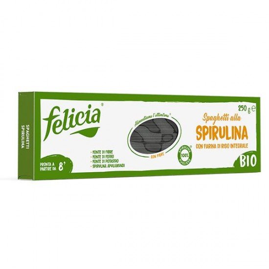 Felicia Bio barnarizs spirulina spagetti gluténmentes tészta 250g