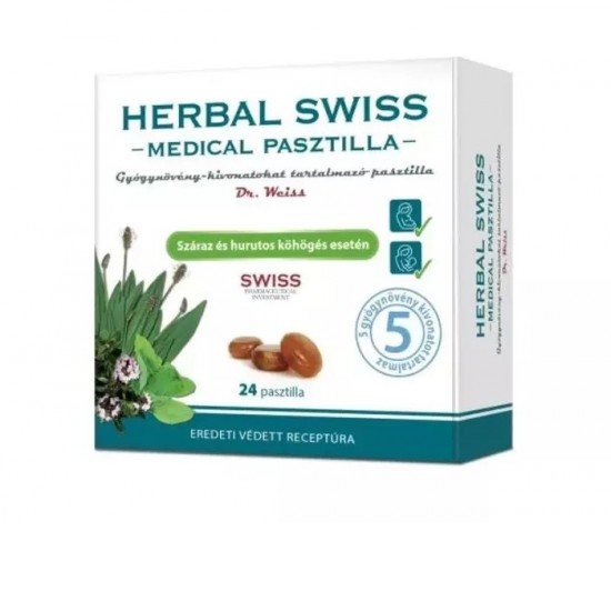 Herbalmed medical gyógynövény pasztilla 24db