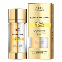 Lift 4 Skin Beauty Booster Dual Revital: 12% C-vitamin szérum + Revitalizáló arckrém SPF30+, 15ml+15ml