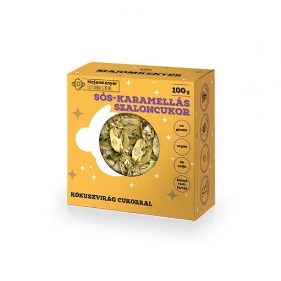 Majomkenyér szaloncukor sós-karamell 100g