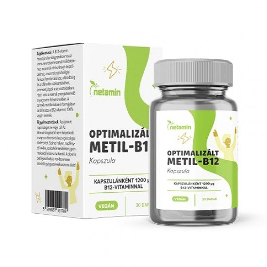 Netamin optimalizált metil-b12 vitamin tabletta 30db