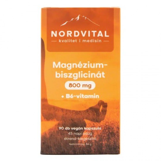 Nordvital magnézium biszglicinát vegán kapszula 90db