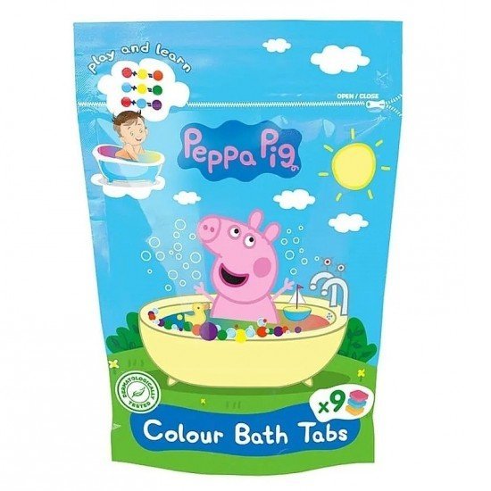 Peppa Malac fürdővízszínező tabletta 9x16g