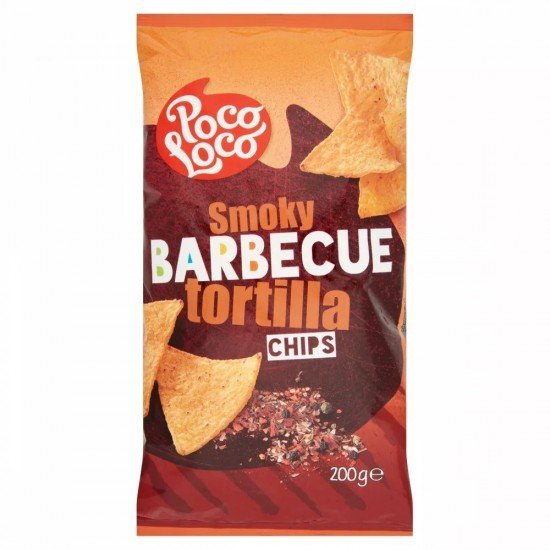 Poco loco tortilla chips barbecue 200g