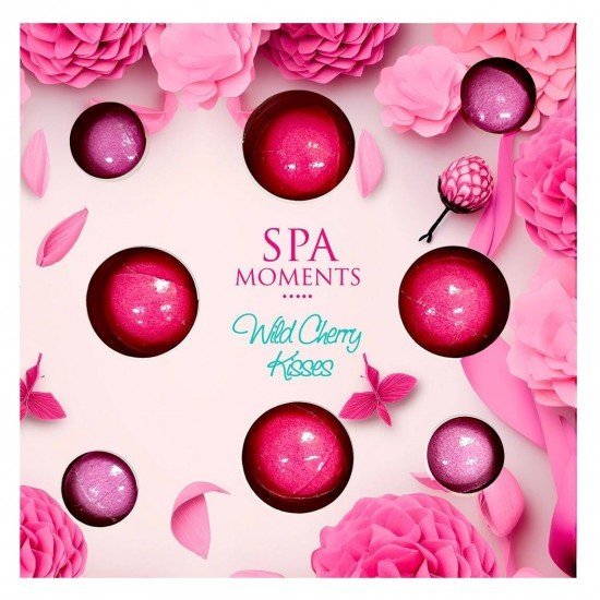 Spa Moments fürdőbomba szett – wild cherry kisses 4x30g, 4x20g