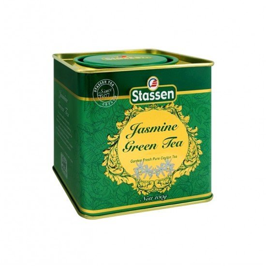 Stassen zöld tea jázmin fémdobozos 100g