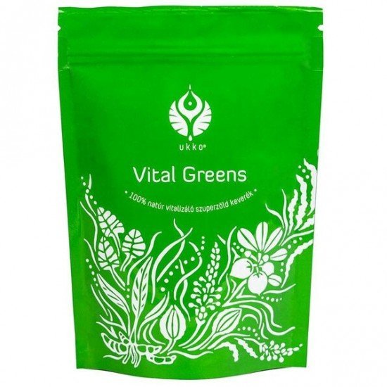 Ukko vital greens 100% natúr vitalizáló szuperzöld teakeverék 120g