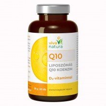 Viva natura liposzómás q10 koenzim d3 vitaminnal étrend kiegészítő kapszula 60db