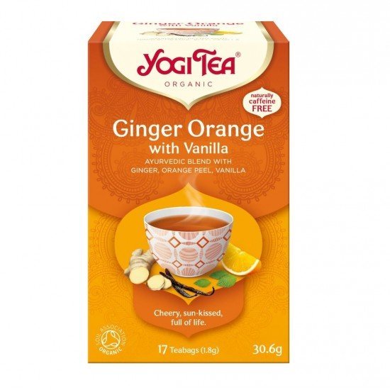 Yogi bio tea narancsos gyömbér vaníliával 17x1,8g 31g