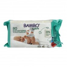 Bambo nature vegan nedves törlőkendő 80db