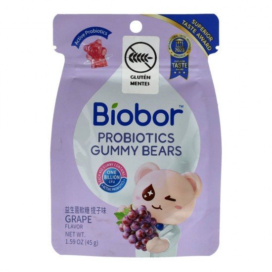 Biobor gumicukor probiotikus szőlő 45g