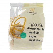 Natural rizskeksz vajas-vanília gluténmentes laktózmentes 100g