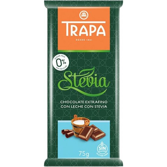 Trapa steviás tejcsokoládé 75g