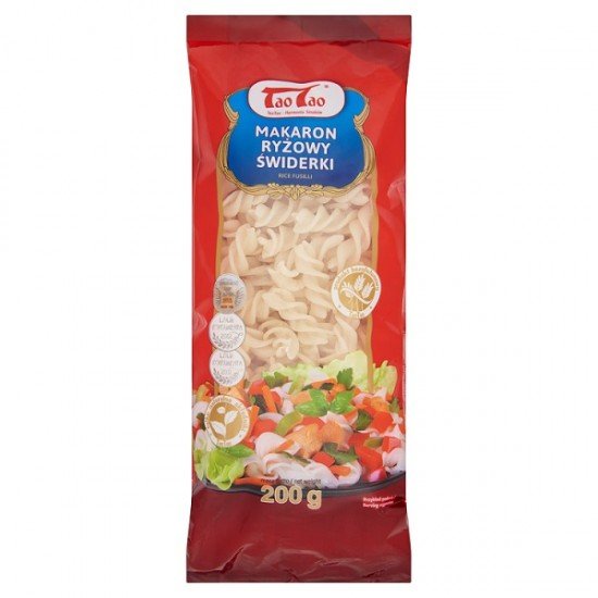 Tao tao rizstészta fusilli 200g